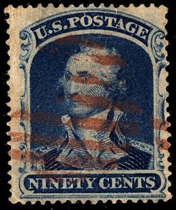 U.S. #39 Used with PF Cert Repaired backing, Partially reperfed