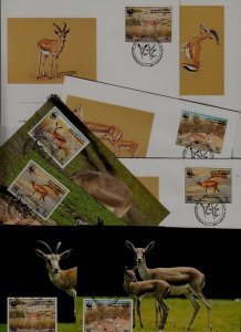 Bahrain 8 covers/cards WWF-93/Gazelle