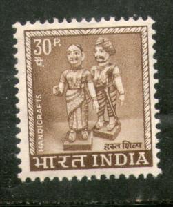 India 1949 30p Indian Dolls 4th Definitive Series Ashokan 1v MNH