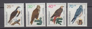 J40799 JL Stamps 1973 germany set mnh #b496-9 birds of prey