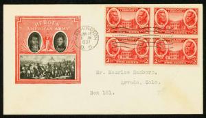  1937 HEROES OF THE AMERICAN ARMY FIRST DAY COVER - U.S. #786 (ESP#1902)