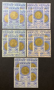 Paraguay 1965 # 858-62, Olympic Medals, MNH.