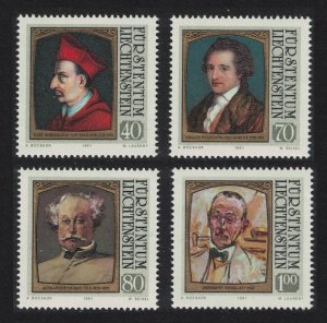 Liechtenstein Dumas Famous Visitors to Liechtenstein 1st series 4v 1981 MNH