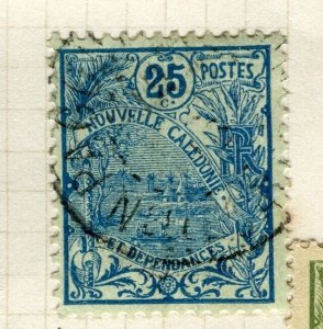FRENCH COLONIES; NEW CALEDONIA 1922 early Bird issue used 25c. value
