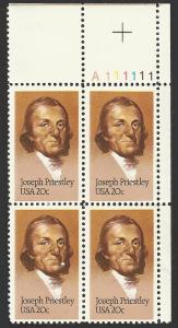 # 2038 MINT NEVER HINGED JOSEPH PRIESTLEY