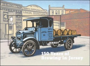 Jersey 2021 MNH Stamps Souvenir Sheet Beer Alcohol Brewery Delivery Car Truck