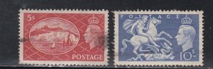 Great Britain # 287-288, White Cliffs of Dover, Used, 1/3  Cat.