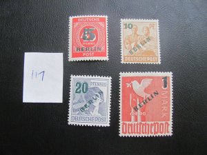 BERLIN 1949 MNH  SC 9N64-67 SET  XF $190 (117)