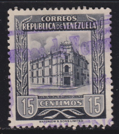 Venezuela 663 Caracas General Post Office 1955