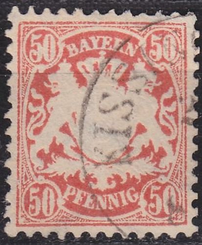 GERMANY Bayern Bavaria [1876] MiNr 0042 ( O/used ) [01]