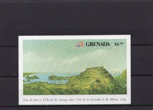 GRENADA 1989 FRENCH PAINTINGS S/S MNH