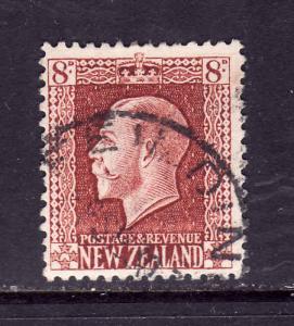 New Zealand-Sc#157-8p red brn KGV-used-1922-