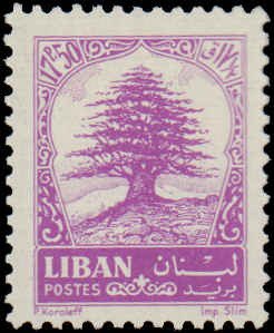 Lebanon #406-410, Incomplete Set(5), W/O 405, 1963-1964, Trees, Never Hinged