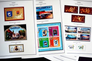 COLOR PRINTED RUSSIA 2017-2020 STAMP ALBUM PAGES (89 illustrated pages)