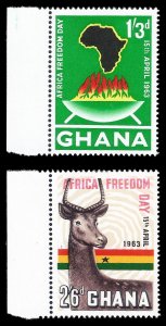 Ghana 1963 Sc 137-38 MNH