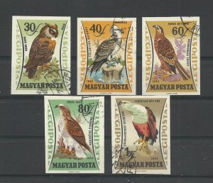 HUNGARY 1962 BIRDS IMPERF MINI SET USED