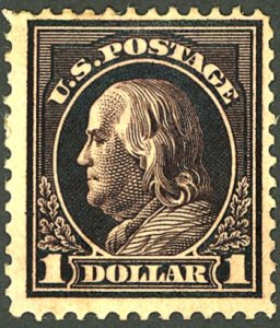 U.S. #423 MINT OG HR THIN