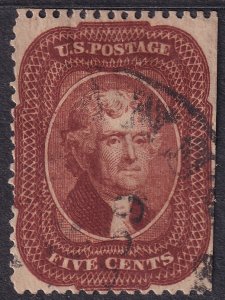 #28 Used, Fine, SE at right (CV $1100 - ID40635) - Joseph Luft