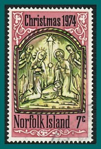 Norfolk Island 1974 Christmas, 7c used #179,SG156