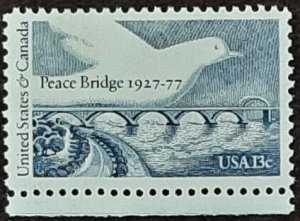 US Scott # 1721; 13c Peace Bridge from 1977;  MNH, og; VF cetr