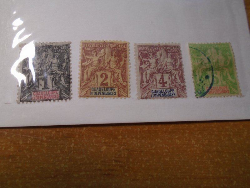 Guadeloupe  #  27-30  used