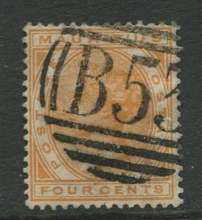 Mauritius - Scott 71 - QV Definitive Issue -1882- FU- Single 4c Stamp