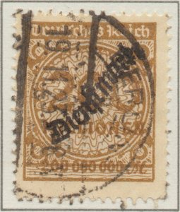 Germany Deutsches Reich Hyper Inflation 200 Mil ovpt. Dienstmarke stamp Mi83 ...
