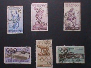 ​ITALIY-VERY OLD-OLYMPIC GAMES & STATIUMS USED STAMPS VF WE SHIP TO WORLD WIDE