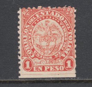 Colombia, Tolima Sc 39 MNH. 1886 1p vermillion Long Wing Condor, fresh, bright