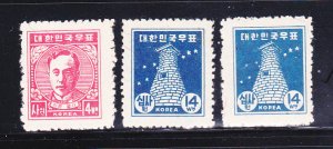 Korea 93-94, 94a MH Various