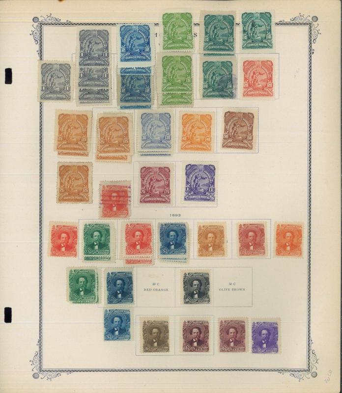 1865-1956 Honduras Mint & Used Postage Stamp Collection Album Pages Value $390