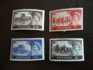 Stamps - Great Britain - Scott# 525-528 - Mint Never Hinged Set of 4 Stamps