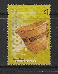 2000 Argentina - Sc 2130 - used VF - single - Basket, Mbaya Indians