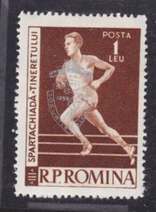 Romania Sc 1287 MNH. 1959 Balkan Games cplt VF