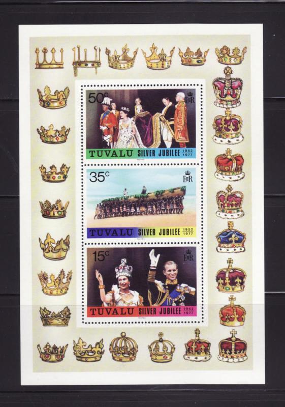 Tuvalu 45a Set MNH Queen Elizabeth II Silver Jubilee (D)