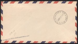 Hawaii USA 1947 Honolulu Territorial Airmail 20c Prexie DC10 Cover 109178