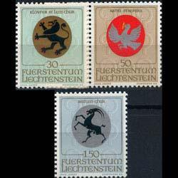 LIECHTENSTEIN 1969 - Scott# 462-4 Eccles.Arms Set of 3 NH