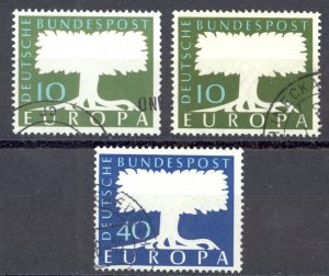 Germany Sc# 771-772A Used 1957-1958 United Europe