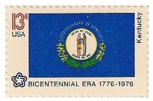 US 1647 State Banners Kentucky 13c single MNH 1976