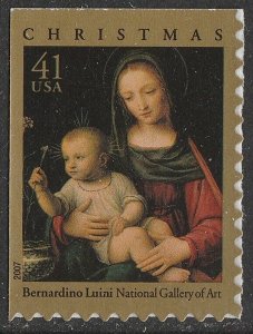 US 4206 Christmas Madonna & Child 41c single (1 stamp) MNH 2007