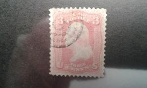 US #64b used short perf ~189