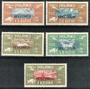 [st1111] ICELAND Airmail 1930 Parliament Millennium Scott#C4/8VAR MNG SPECIMEN