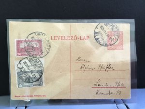 Hungary Budapest 1923  stamps postcard   R31204
