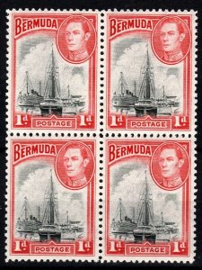 Bermuda #118a F-VF Unused Block of 4 CV $64.00 (X4485)