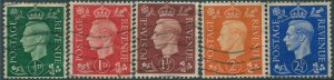 Great Britain 1937 SG462-466 KGVI (5) FU (amd)