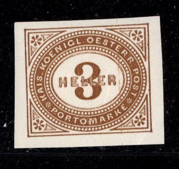 Austria 1899  Scott #J12 MNH, crease