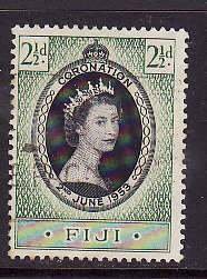 Fiji-Sc#136- id9-used 2&1/2p on 2p-Maps-KGVI-1941-