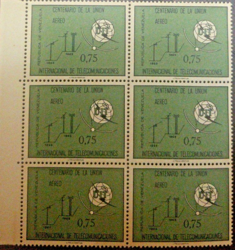 U) 1965, VENEZUELA, CENTENARY OF THE INTERNATIONAL TELECOMMUNICATION UNION, MNH 