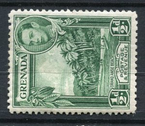 GRENADA; 1938 early GVI pictorial issue Mint hinged 1/2d. value