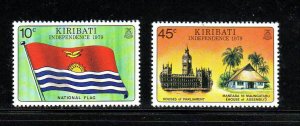 KIRIBATI #325-326  1979  INDEPENDENCE  MINT  VF NH  O.G